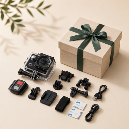 PureBreeze AdventureCam Kids avec coffret cadeau et accessoires
