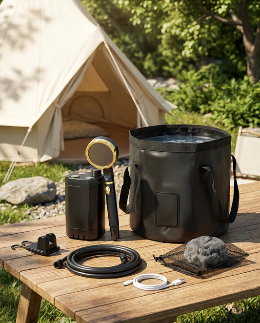 Kit outdoor PureBreeze AquaNomad complet en camping